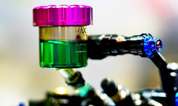 istock Container of motorcycle brake fluid 1311026664