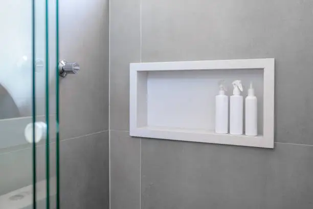 Photo of Bathroom niche with toiletries