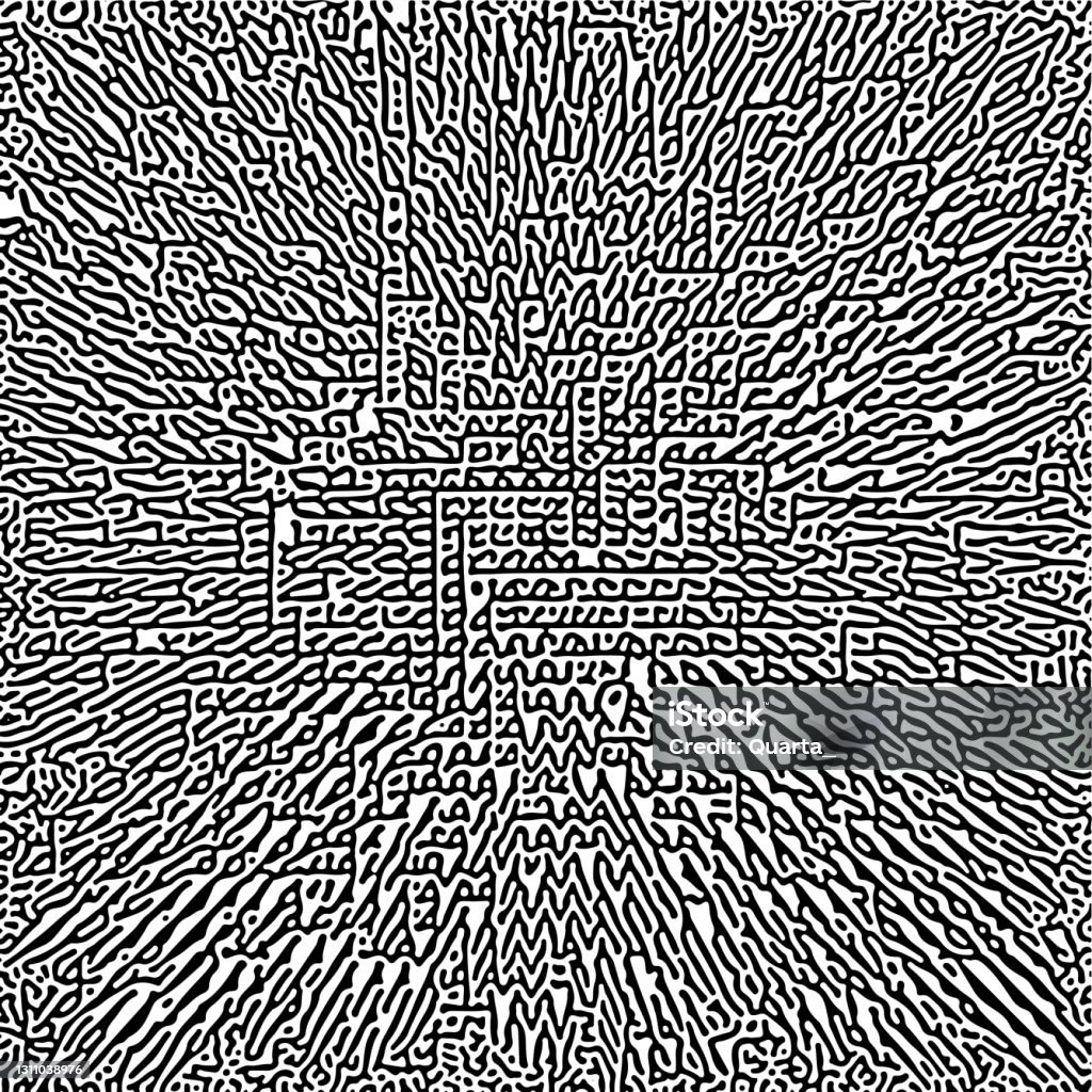 Multiscale Turing Pattern Cyclic Symmetric Multiscale Turing Pattern Monochrome Texture Stock ...