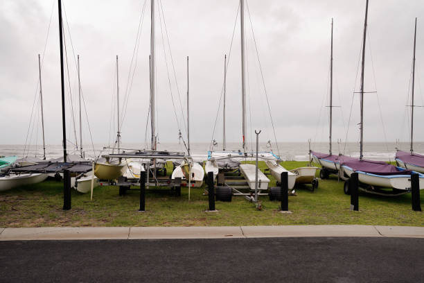 istock Parked Small Sailing Boats 1311042338