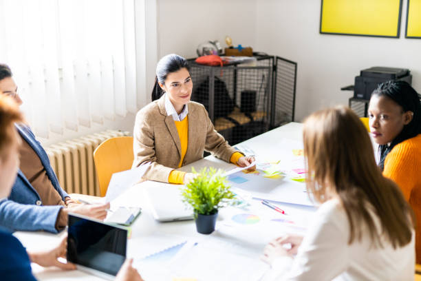 istock Business team working in a start-up office 1311046548