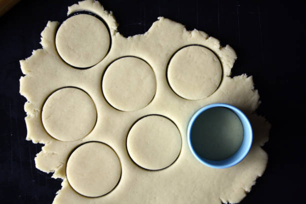 istock The rolled dough is ready for cutting out cookies. 1311054504
