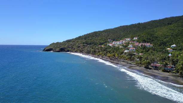 istock Black sand beach in Guadeloupe 1311056726
