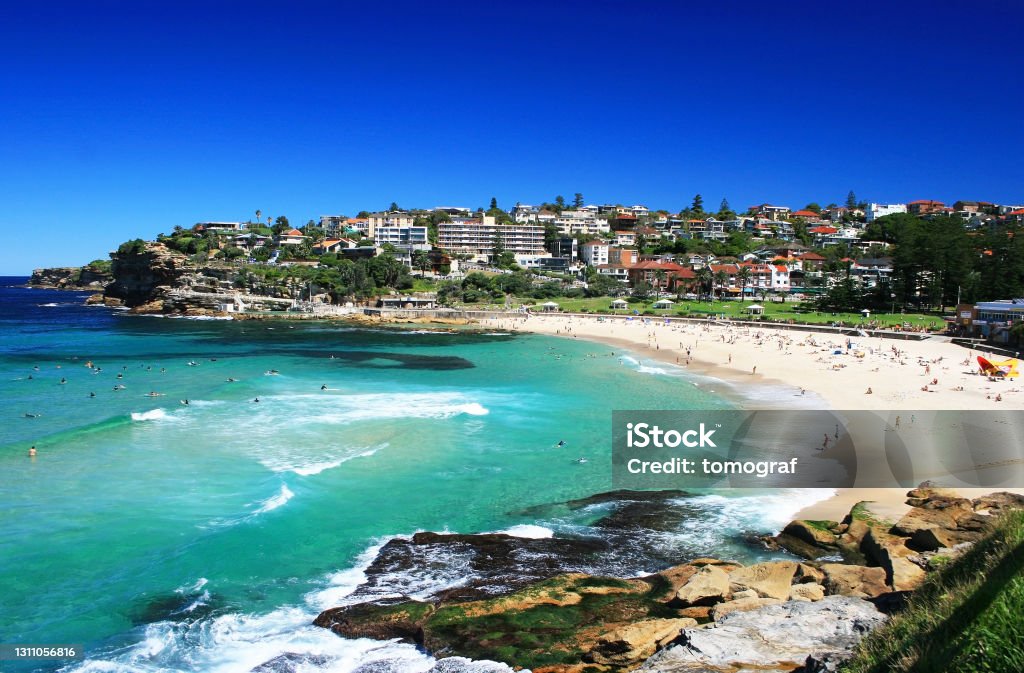 Bronte Beach in Sydney, Australia Bondi Beach Stock Photo
