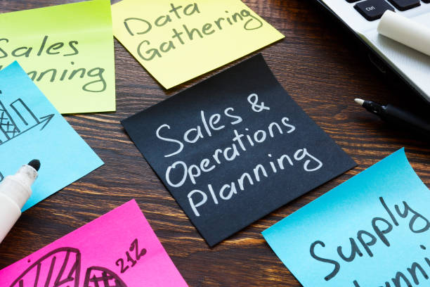 istock Sales and operations planning concept. Memo sticks on the desk. 1311057692