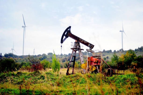 istock oil pump jack in the field 1311061202
