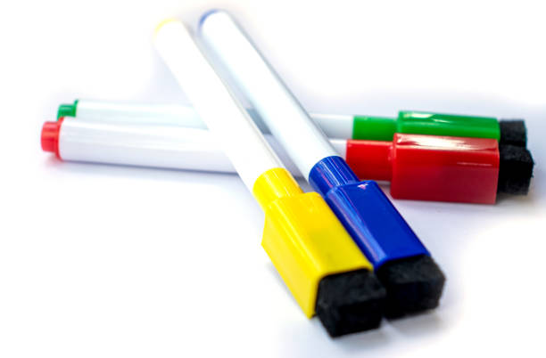 istock Colored markers for office and school on a white background back to school 1311061445