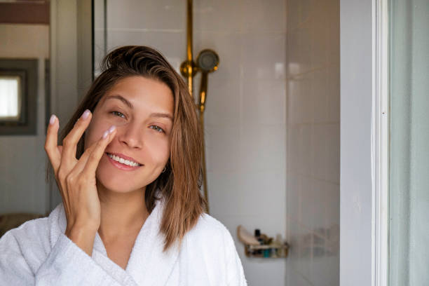 istock Young woman in a bathroom 1311064133