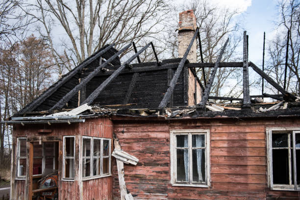 istock Abandoned, burnt house in Usma, Latvia 1311064237
