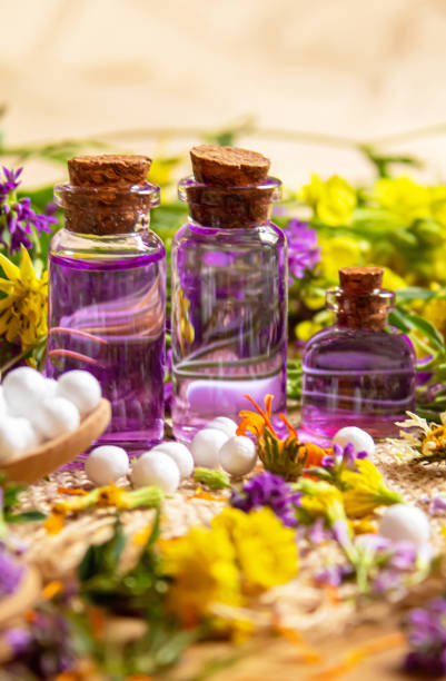 istock Homeopathy, herbs and their extracts. Selective focus.nature 1311069649