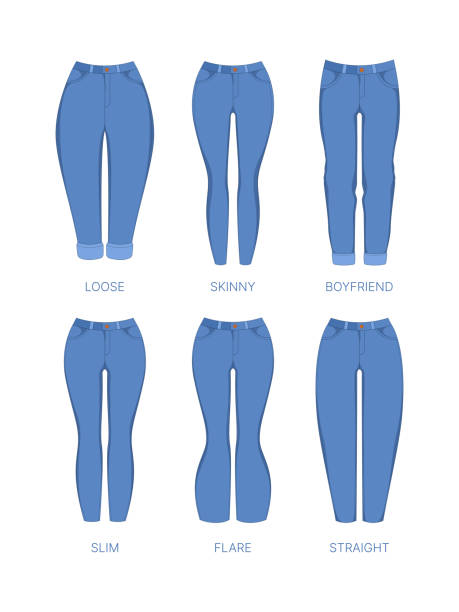 Skinny Flare Jeans Illustrations, Royalty-Free Vector Graphics & Clip ...