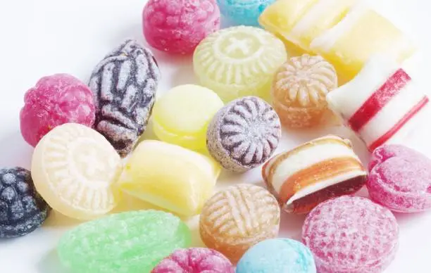 Sweet sweets colorful in close-up