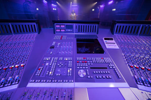 istock Interior view of recording studio with mixing desk 1311072560