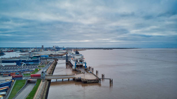 istock Ferry docked at Hull ferry terminal, Hull, Yorkshire, England, Britain 1311076314
