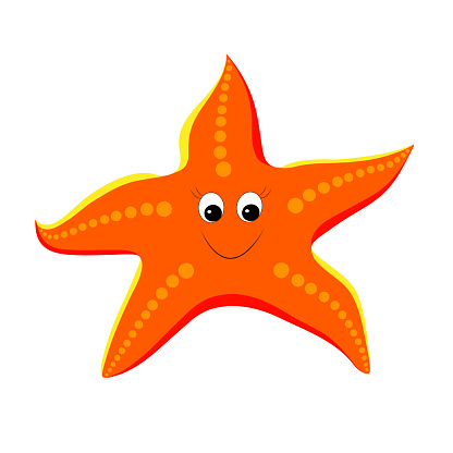 Cartoon Starfish Stock Illustration - Download Image Now - Starfish,  Vector, Cute - iStock