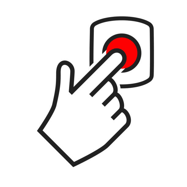 tür glocke symbol flachen stil design umriss zeichen vektor-illustration isoliert auf weißem hintergrund. - türklingel stock-grafiken, -clipart, -cartoons und -symbole