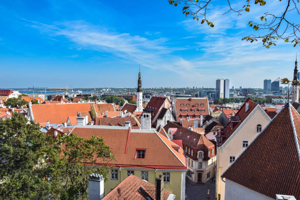 istock Tallinn city architecture, towers, streets 1311088685