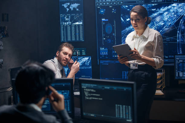 istock The Main Intelligence Headquarters. The investigation of a particularly important case is jointly conducted by the FBI and the CIA. 1311089763