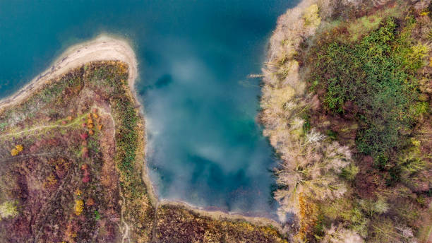 istock Lakeside, lakefront - aerial view 1311092519