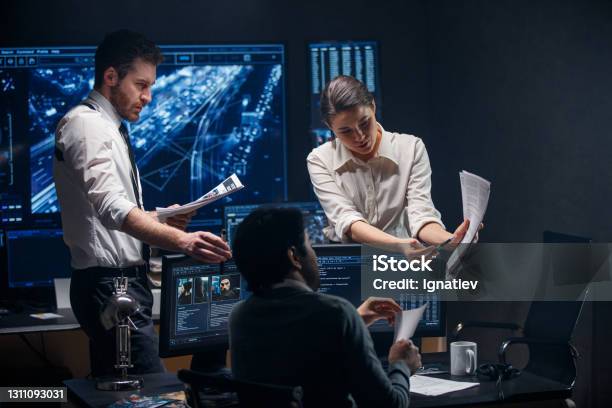 Sometimes The Job Of The Fbi Is Not Only To Track Criminals But Also To Collect Evidence Documents Photos And Witness Statements Stock Photo - Download Image Now