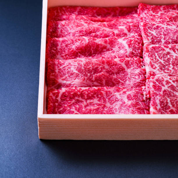 일본 산 쇠고기 선물 상자 (후루사토 노제이라는 이름) - 환태평양경제동반자협정 뉴스 사진 이미지