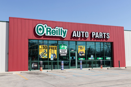 Kokomo - Circa March 2021: O'Reilly Auto Parts Store. O'Reilly is a Retailer and Distributor of Automotive Parts.
