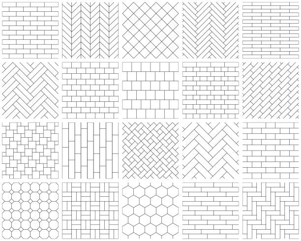 nahtlose muster - pattern wood backgrounds repetition stock-grafiken, -clipart, -cartoons und -symbole