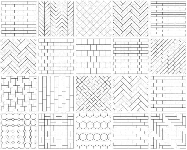 illustrazioni stock, clip art, cartoni animati e icone di tendenza di modelli senza soluzione di continuità - zigzag