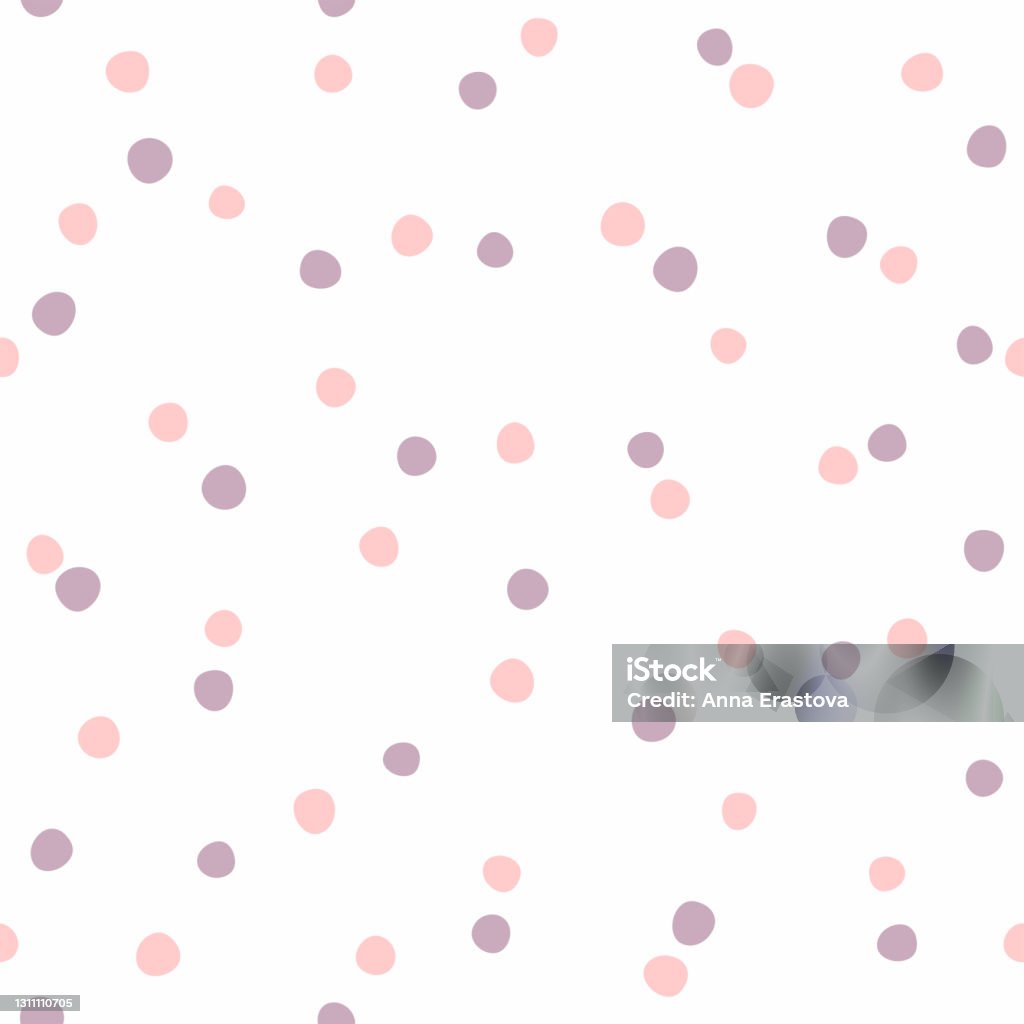 Spots Simple Pattern Seamless Pattern With Scattered Small Round Spots Simple Girly Print ...