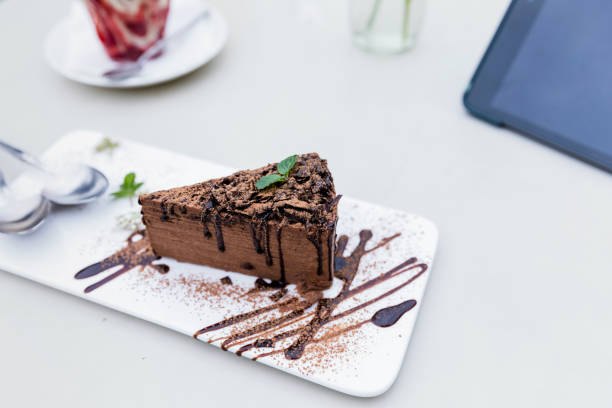 istock A delicious cake on a white plate 1311121510