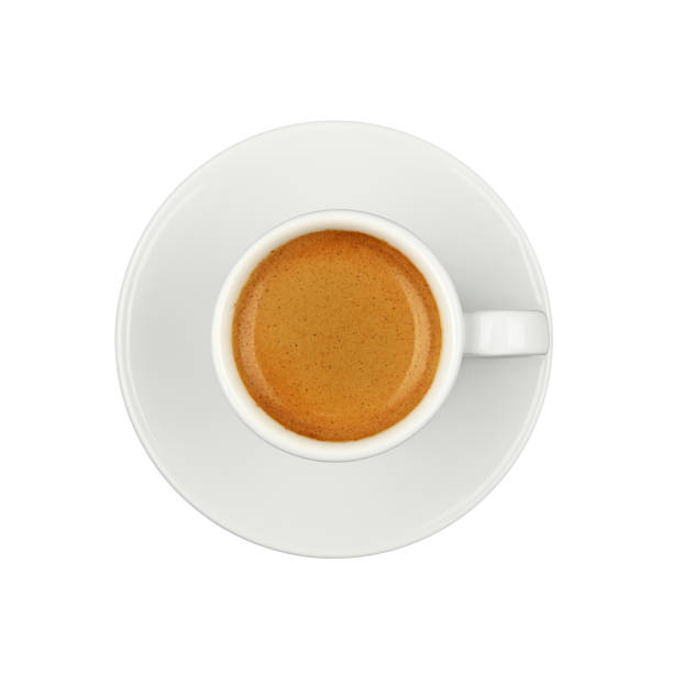 istock White cup of espresso coffee on saucer isolated 1311123773
