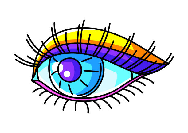 istock Illustration of eye. Colorful cute cartoon icon. 1311127663