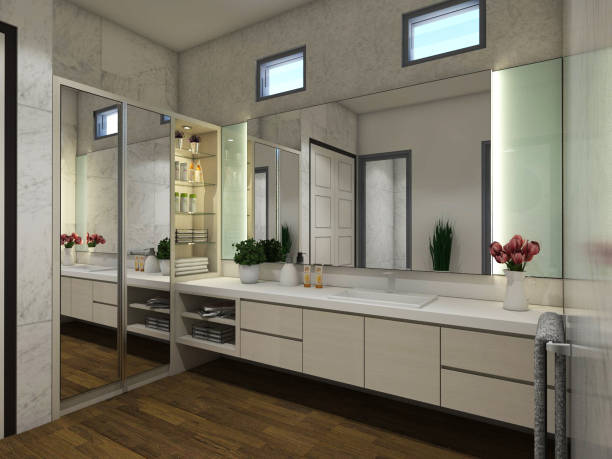 istock Bathroom Design With Modern Washbasin Cabinet 1311132821