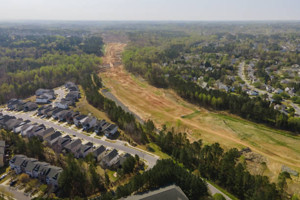 istock Aerial View of Highway under Construction 1311134566