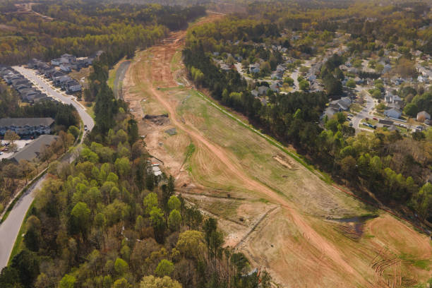 istock Aerial View of Highway under Construction 1311134583
