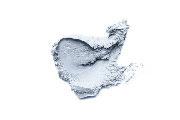 istock Smear of cosmetic clay on a white background. 1311136933