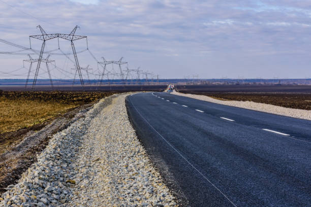 istock New asphalt road with the white dividing strip 1311137177