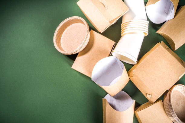 istock Cardboard fast food and drink packaging 1311138271