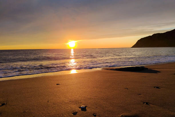 istock Sunset on the seaside of Liguria 1311143689