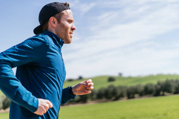 istock Young european man doing exercise outside. 1311149198