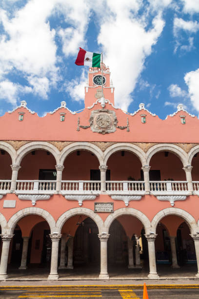 istock Town hall in Merida, Mexi 1311152449