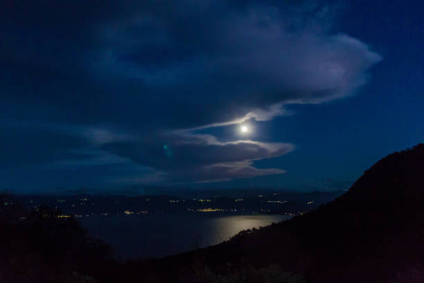 istock Moon shines at Atitlan lake, Guatema 1311152738