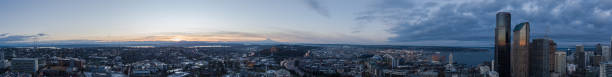 istock Panoramic View of City Skyline At Sunset Before Dusk 1311153357