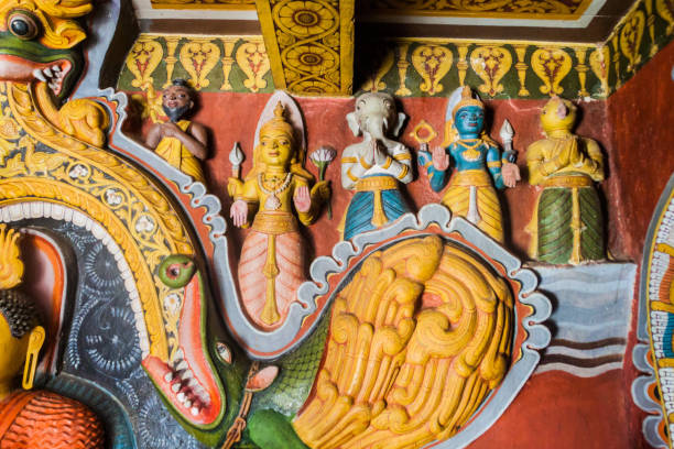 istock KANDY, SRI LANKA - JULY 18, 2016: Decorations of Embekka Devalaya Embekke Devale temple near Kandy, Sri Lan 1311155656