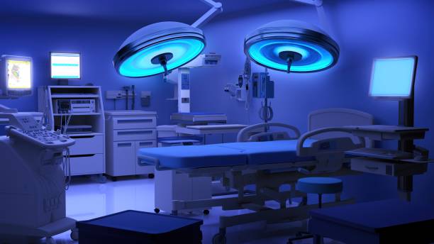 Operating Room Operating Room, Hospital, Hospital Ward, Surgery, Operating Table night hospital bed stock pictures, royalty-free photos & images