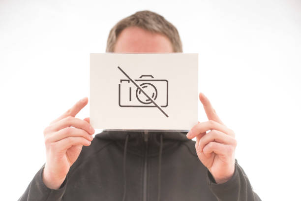 a ban on photography sign