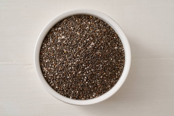 istock Chia seeds in a white bowl 1311166695