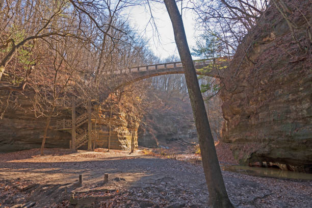 istock Old Concrete Footbridge over a Canyon 1311166994