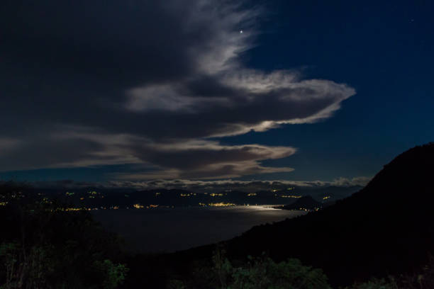 istock Moon shines at Atitlan lake, Guatema 1311169036