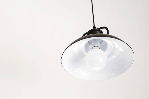 istock Ceiling lamp with round tube 1311179133